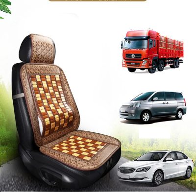 Bamboo Car Seat Cushion - Beige and Coffee - Image 4