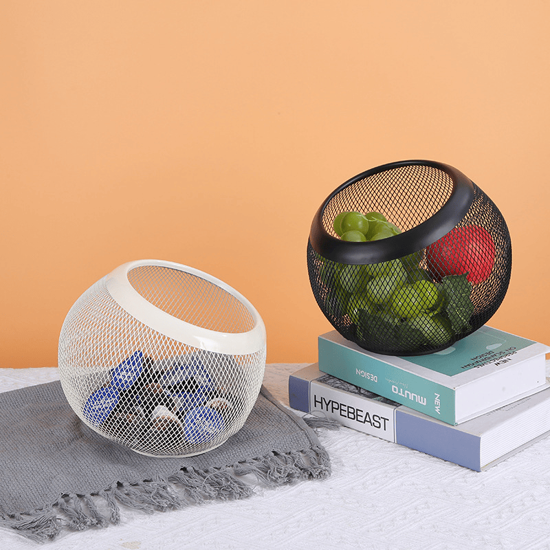 6202509000275_6 Iron Mesh Coffee Pod Storage Basket 22*20*14.5cm - Image 1