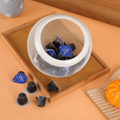 Iron Mesh Coffee Pod Storage Basket 22*20*14.5cm - Image 3