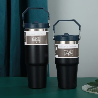 Portable 304 Stainless Steel Vacuum Insulated Car Cup 900ml - Image 3