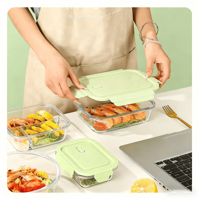 Glass Lunch Box Rectangle 700ml - Image 2