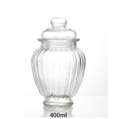 Glass Pumpkin Storage Jar 400ml