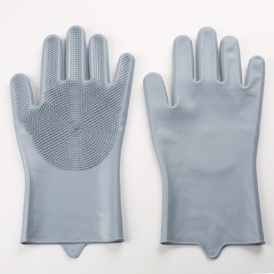 ⁦Silicone Dishwashing Scrubber Glove⁩ - الصورة ⁦4⁩