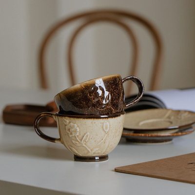 Ceramic Coffee Cup and Saucer 180ml