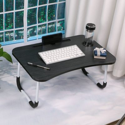 Foldable Desk Laptop Table 60*40cm - Card Slot Cup Holder