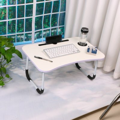 Foldable Desk Laptop Table 60*40cm - Card Slot Cup Holder - Image 5