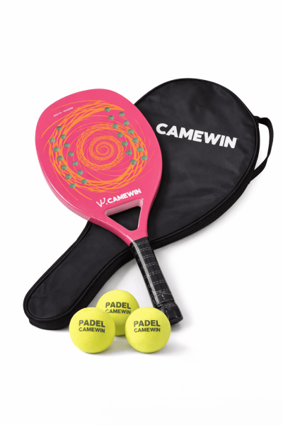 Carbon Fiber Padel Racket with Padel Ball 3pcs Set - Image 3