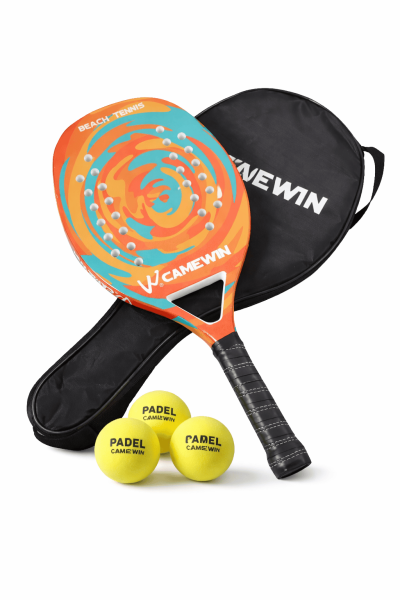 Carbon Fiber Padel Racket with Padel Ball 3pcs Set