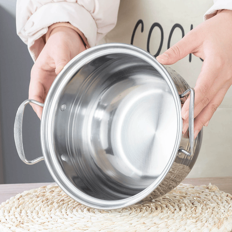 6202511000034_1 400 Series Stainless Steel Pot 3pcs Set (16-18-20cm) - الصورة 1