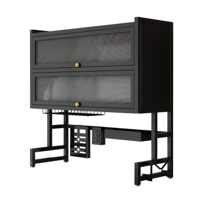 ⁦Double-layer Carbon Steel Draining and Dish Rack 65*28*90cm⁩ - الصورة ⁦4⁩