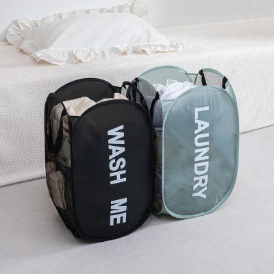 ⁦Foldable Laundry Basket with Handle 36*36*58cm⁩ - الصورة ⁦3⁩
