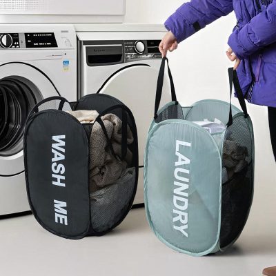 ⁦Foldable Laundry Basket with Handle 36*36*58cm⁩ - الصورة ⁦13⁩