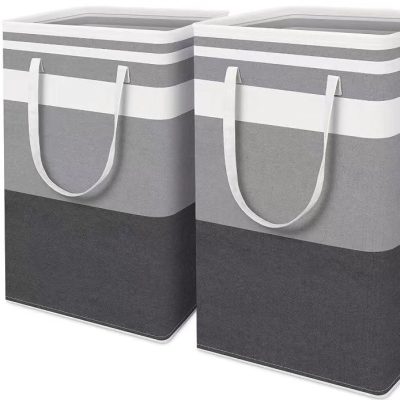 Foldable Fabric Laundry Basket with Handles 40*30*60cm 75L