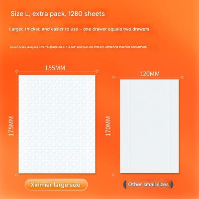 4 Ply Hanging Tissue Paper 155*175mm 1280 Sheets - Image 3