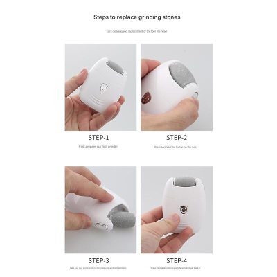 USB Rechargeable Electric Foot Grinder 9*7*2cm - Image 5