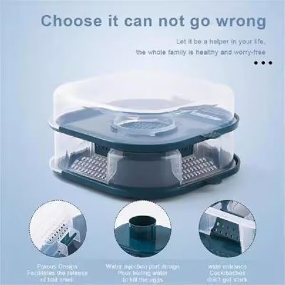 ⁦Double-layer Insect Trapper 13*15*7cm - Dark Blue⁩ - الصورة ⁦4⁩