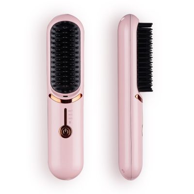 ⁦USB Rechargeable Portable Hair Straightener Curling Comb⁩ - الصورة ⁦4⁩