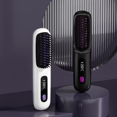 USB Rechargeable Hair Straightener Comb