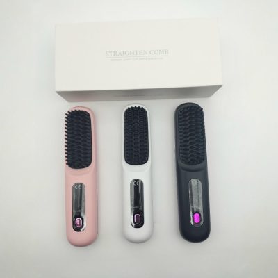 USB Rechargeable Hair Straightener Comb - Image 4