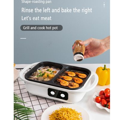 2-in-1 Multifunctional Electric Barbecue Grill & Hot Pot 34*21.5*13cm - Image 6