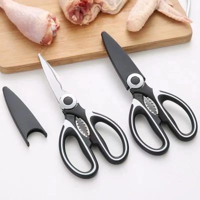 ⁦Multi-functional Stainless Steel Kitchen Scissor 20.5*9*3cm 112g⁩ - الصورة ⁦2⁩