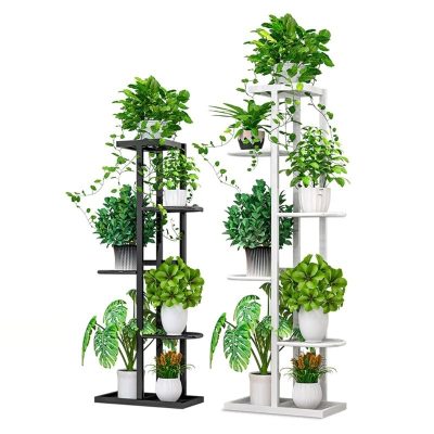 Multi-layer Iron Flower Stand 5 Layers 6 Pots 43*22*98cm - Image 4