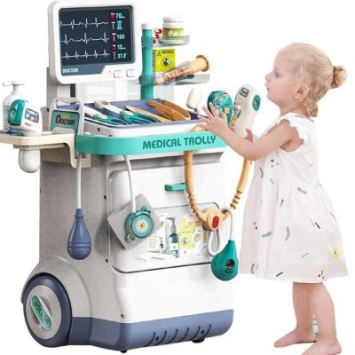 Medical Treatment Table Playset with X-Ray Screen & ECG Monitor