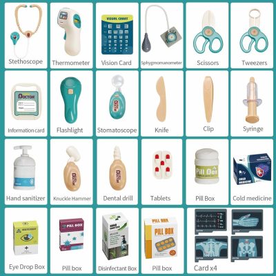 Medical Treatment Table Playset with X-Ray Screen & ECG Monitor - Image 3