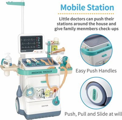 Medical Treatment Table Playset with X-Ray Screen & ECG Monitor - Image 4