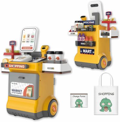 Supermarket Checkout Counter Playset  + Electric Scanner & Card Reader - Image 4