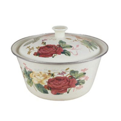 Enamel Basin with Lid - Image 2