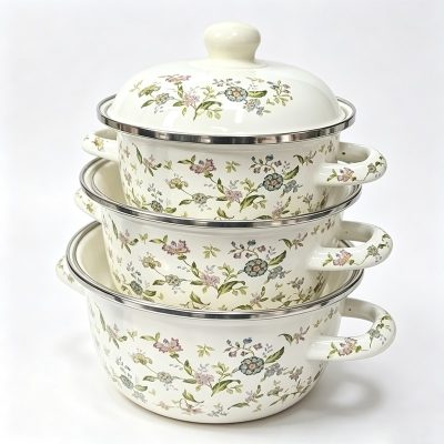 Enamel Cookware Set 3pcs - Image 2
