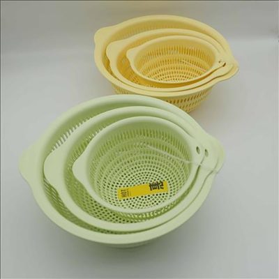 HL-7684 PP Round Drain Basket 29*11.5*11cm 3pcs Set - Image 2