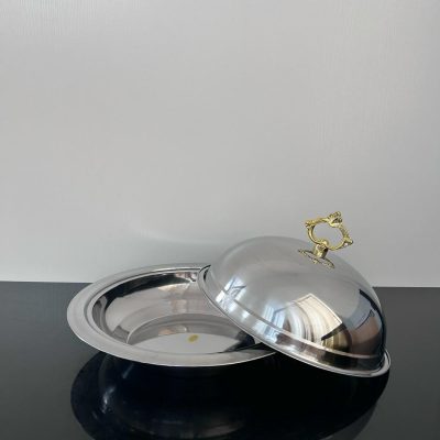 410 Stainless Steel Serving Tray with Lid - Image 3