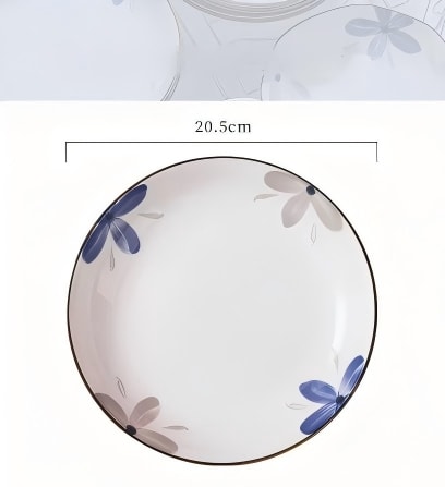 6202601000630_1 Ceramic Plate 8inch - Image 1