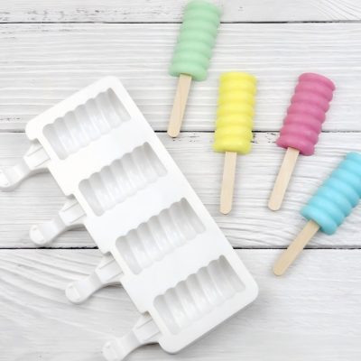Silicone Ice Cream Mold 4pcs Set 21.1*12.3cm