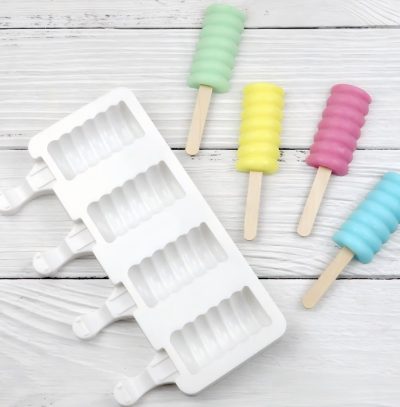Silicone Ice Cream Mold 4pcs Set 21.1*12.3cm