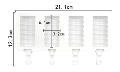Silicone Ice Cream Mold 4pcs Set 21.1*12.3cm - Image 2