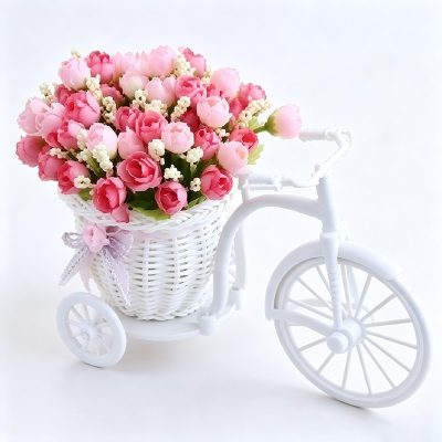 Bicycle Planter with Spring Tea Rose