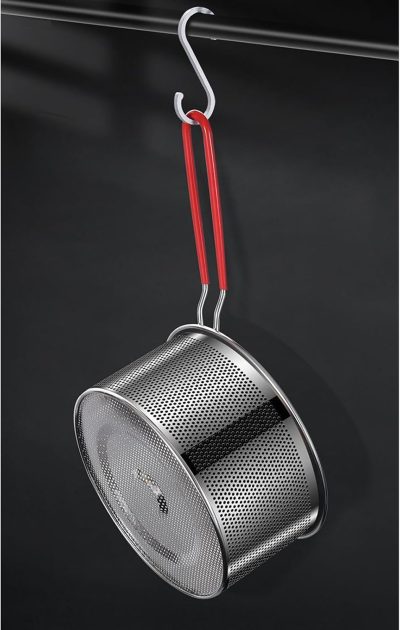 201 Stainless Steel Round Frying Basket with Detachable Handle - Image 6