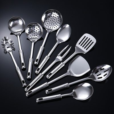 Stainless Steel Slotted Spoon 33*11.5cm - Image 2