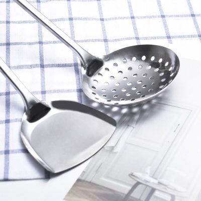 Stainless Steel Slotted Spoon 33*11.5cm - Image 3