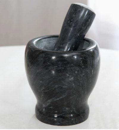 Marble Garlic Grinder Mortar and Pestle Set